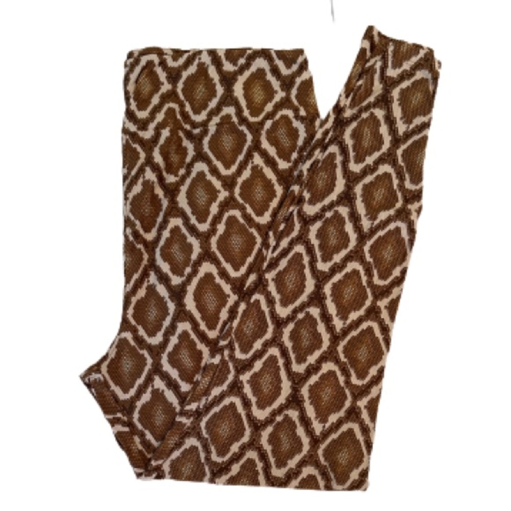 LuLaRoe snakeskin print leggings BNWOT size TC2